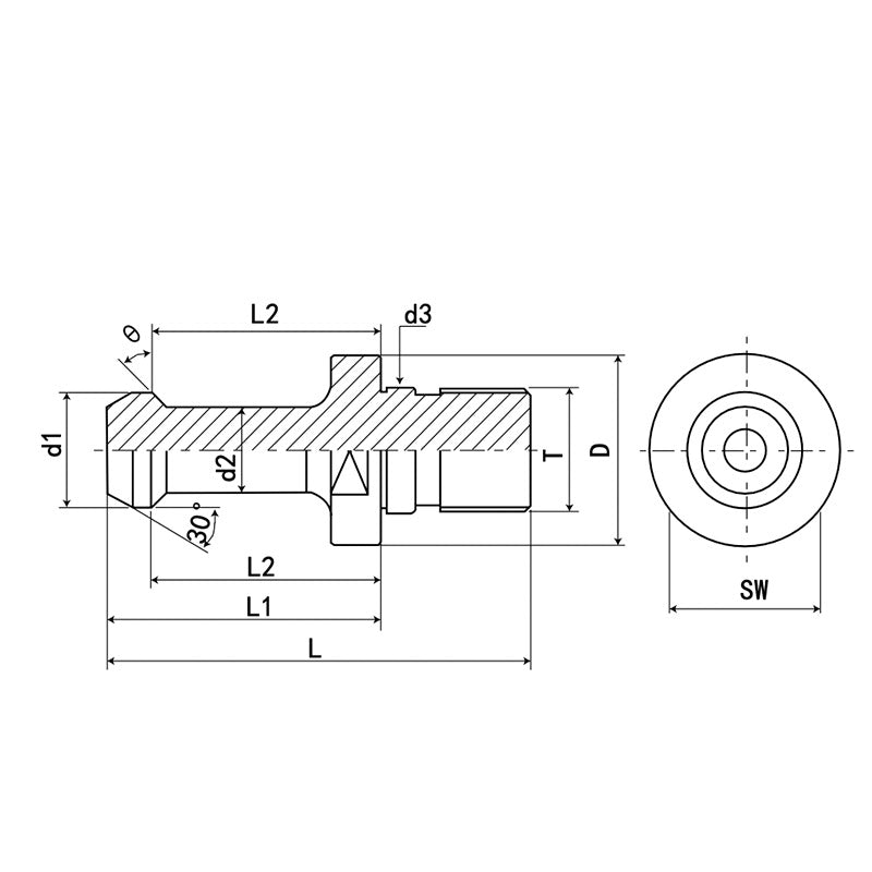 Japanese Standard Pull Stud MAS 403-1975 Standard type