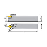 KNUX** Holder C-Clamping CKNNR/L Kr: 63° 2525M16 3232P16 - Makotools Industrial Supply Tools for Metal Cutting