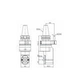 L-BT40 Offset Type Universal Angle Head