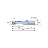 LCD-3XD (Weldon Shank) SPADERUSH Head changeable drill of large diameter for high productivity with coolant holes in drilling depth of 3XD - Big-tools Industrial Supply Tools for Metal Cutting