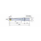 LCD-5XD (Weldon Shank) SPADERUSH head changeable drill of large diameter for high productivity with coolant holes in drilling depth of 5XD - Big-tools Industrial Supply Tools for Metal Cutting