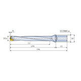 LCD-8XD (Weldon Shank) SPADERUSH head changeable drill body of large dia for high productivity with coolant holes in 8XD drilling depth - Big-tools Industrial Supply Tools for Metal Cutting