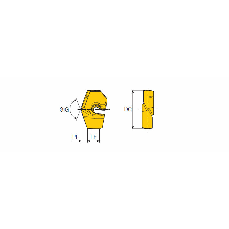 LCD ...-P SPADERUSH Head changeable drilling inserts of large diameter with an optimized cutting edge and unique rigid clamping for high productivity - Big-tools Industrial Supply Tools for Metal Cutting