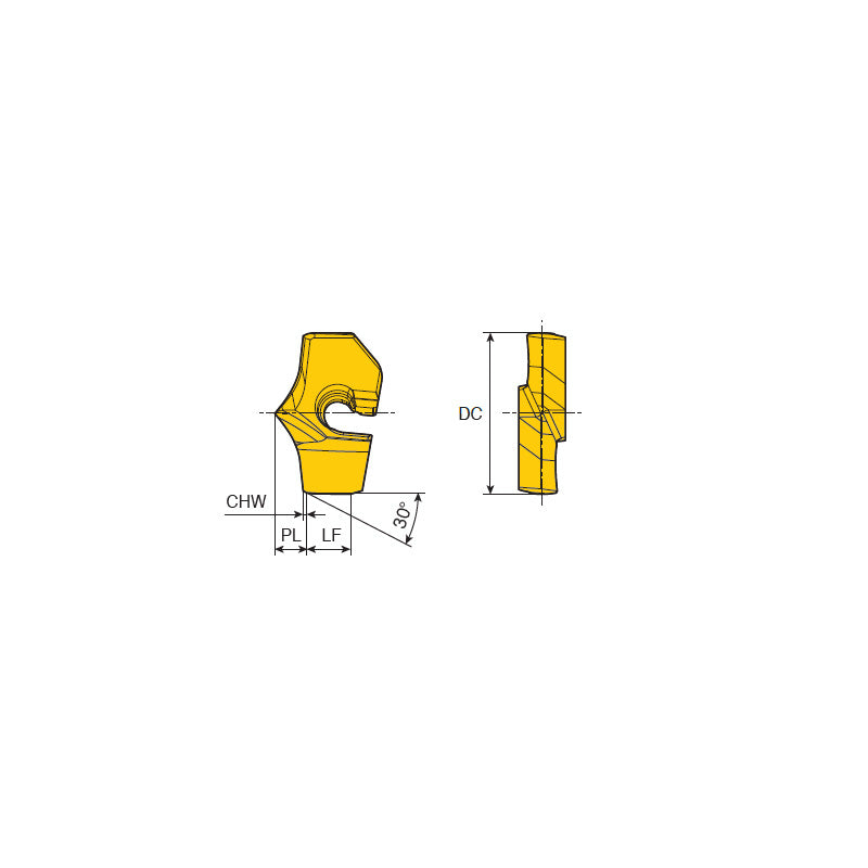 LCD ...-P+  SPADERUSH Head changeable drilling inserts with Self-Centering for high productivity of large diameter - Big-tools Industrial Supply Tools for Metal Cutting