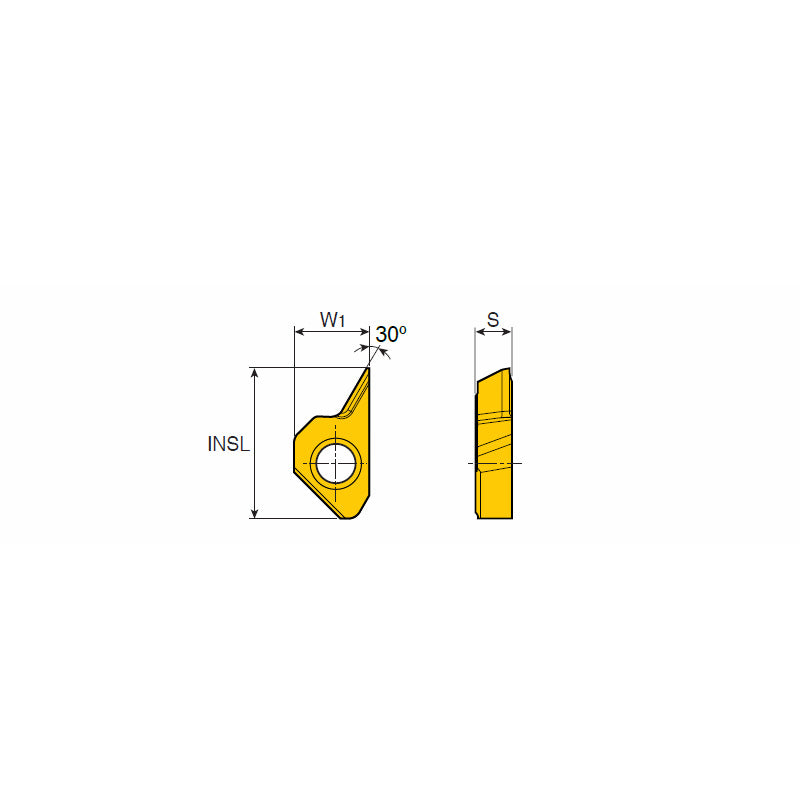XCGT ...-C30 Chamfering insert for T-Chamfer holder - Big-tools Industrial Supply Tools for Metal Cutting