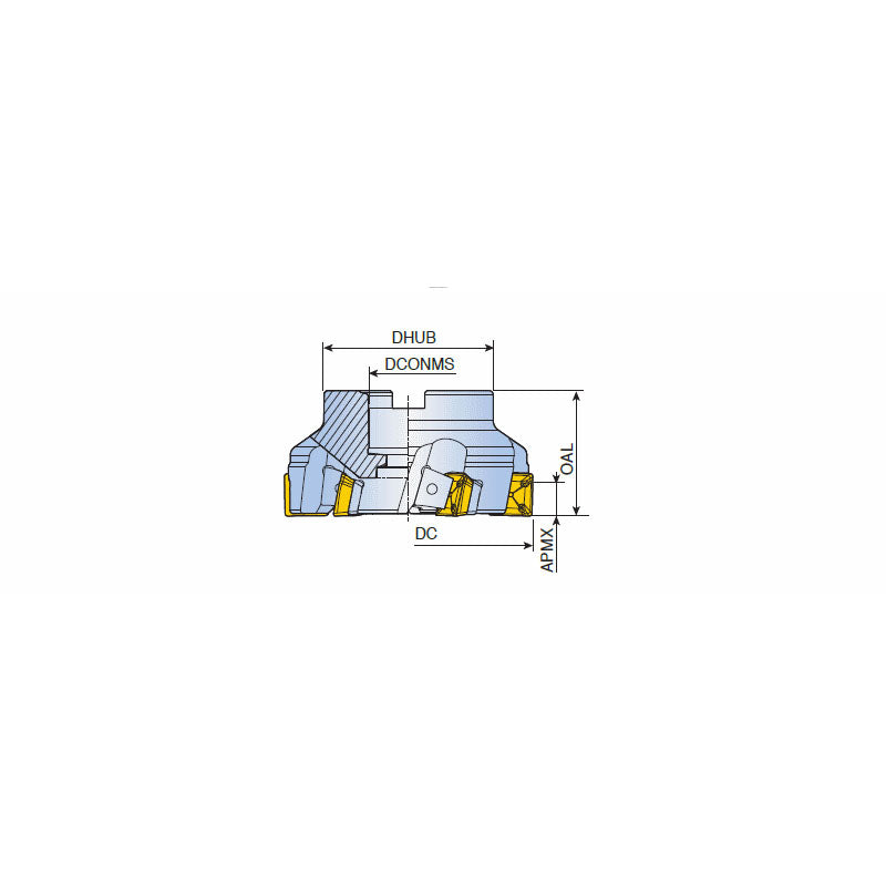 LM90SE-R-21 90° Face mills with unique wedge clamping of positive strong inserts SEKX 21 for heavy machining in maximum depth of cut19 mm - Big-tools Industrial Supply Tools for Metal Cutting