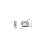 LOGT 06-RS Deep drilling inserts with 2 chip splitting cutting edges, positive rake chipbreaker and a wiper for high hole surface quality - Big-tools Industrial Supply Tools for Metal Cutting