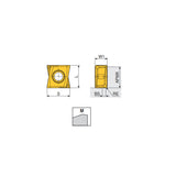 LPKU 14 PNR-M Tangential inserts of four cutting edges in general applications - Big-tools Industrial Supply Tools for Metal Cutting