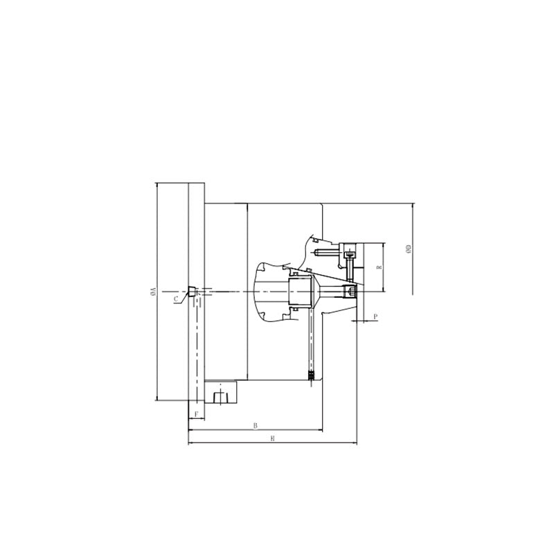 LUE Inside Pin Arbor Type Power Chuck