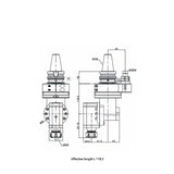 LU/ER25 Offset universal type Universal angle head