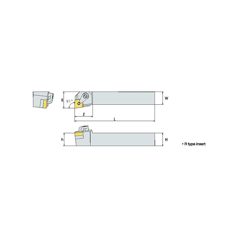 MCFN R/L Turning tool holder A M - Makotools Industrial Supply Tools for Metal Cutting