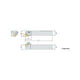 MCFN R/L Turning tool holder A M - Makotools Industrial Supply Tools for Metal Cutting