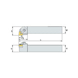 MCLN R/L Turning tool holder A M - Makotools Industrial Supply Tools for Metal Cutting