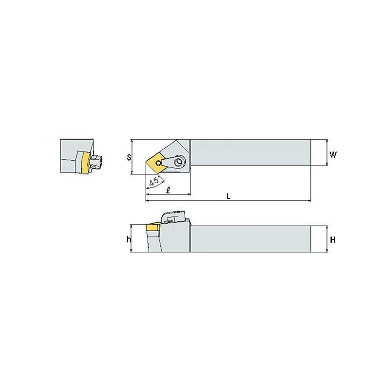 MCSN R/L Turning tool holder A M - Makotools Industrial Supply Tools for Metal Cutting