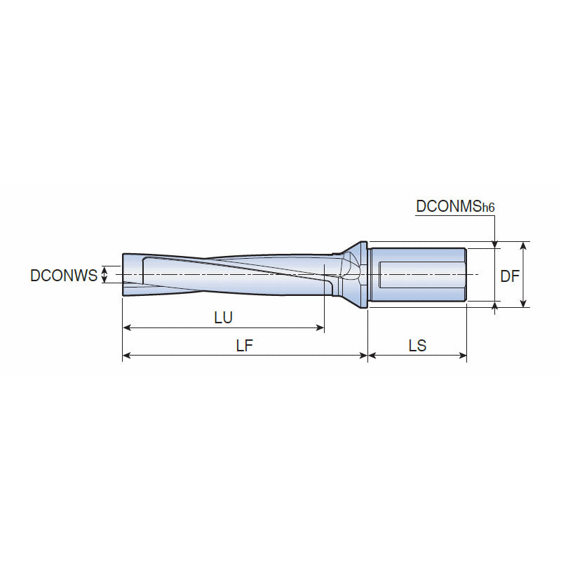 MDB...T2-5 Modular drill holders of drilling depth in 5xD for modular drill heads of big diameter - Big-tools Industrial Supply Tools for Metal Cutting