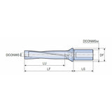 MDB...T2-5 Modular drill holders of drilling depth in 5xD for modular drill heads of big diameter - Big-tools Industrial Supply Tools for Metal Cutting