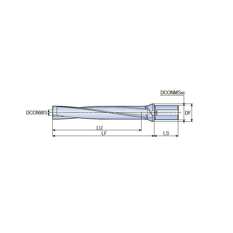 MDB...T2-7 Modular drill holders of drilling depth in 7xD for modular drill heads of big diameter(Weldon type shank) - Big-tools Industrial Supply Tools for Metal Cutting