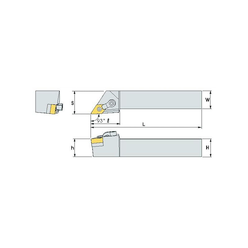 MDJN R/L Turning tool holder A M - Makotools Industrial Supply Tools for Metal Cutting