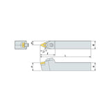 MDPNN R/L Turning tool holder A M - Makotools Industrial Supply Tools for Metal Cutting