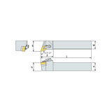 MDQN R/L Turning tool holder A M - Makotools Industrial Supply Tools for Metal Cutting