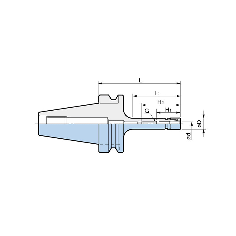 MEGA MICRO CHUCK Clamping diameter: ø0.45 - ø8.05  [Straight Type] - Big-tools Industrial Supply Tools for Metal Cutting