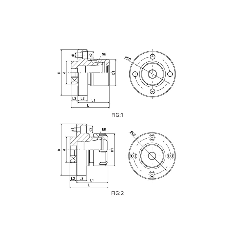 MOD Flange Plate MOD070-GSK16-48 MOD080-GSK16-49 - Big-tools Industrial Supply Tools for Metal Cutting