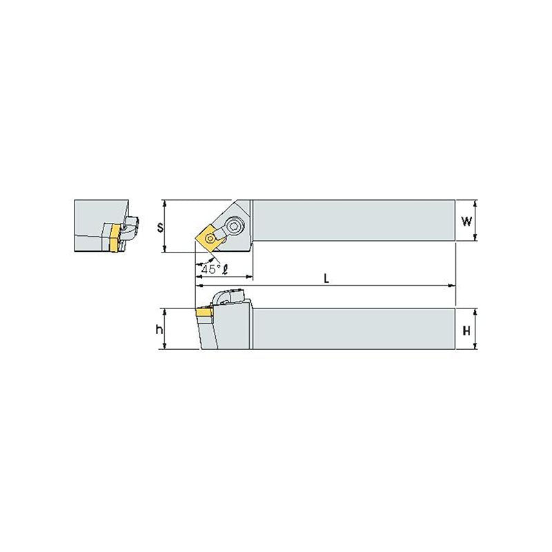 MSSN R/L Turning tool holder A M - Makotools Industrial Supply Tools for Metal Cutting