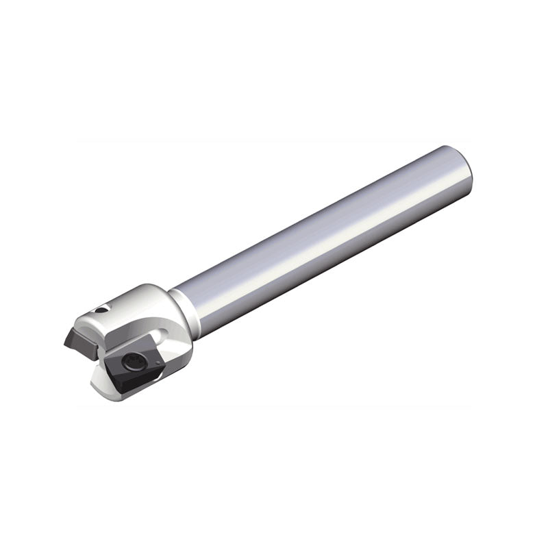 MTE90AX-06-L.. 90° End mills dedicated for miniature parts machining in Swiss automatic lathe with high positive ground AXCT inserts of low cutting force replacing solid carbide end mills - Big-tools Industrial Supply Tools for Metal Cutting