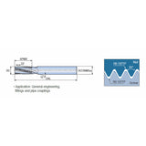 MTEC-W Solid carbide threading endmills with BSW form, used for internal and external threading. - Big-tools Industrial Supply Tools for Metal Cutting