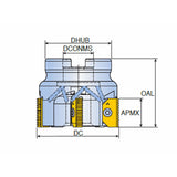 MTF D (MULTI) Indexable multi-insert shell mills for large diameter threading of intenal or external ones - Big-tools Industrial Supply Tools for Metal Cutting