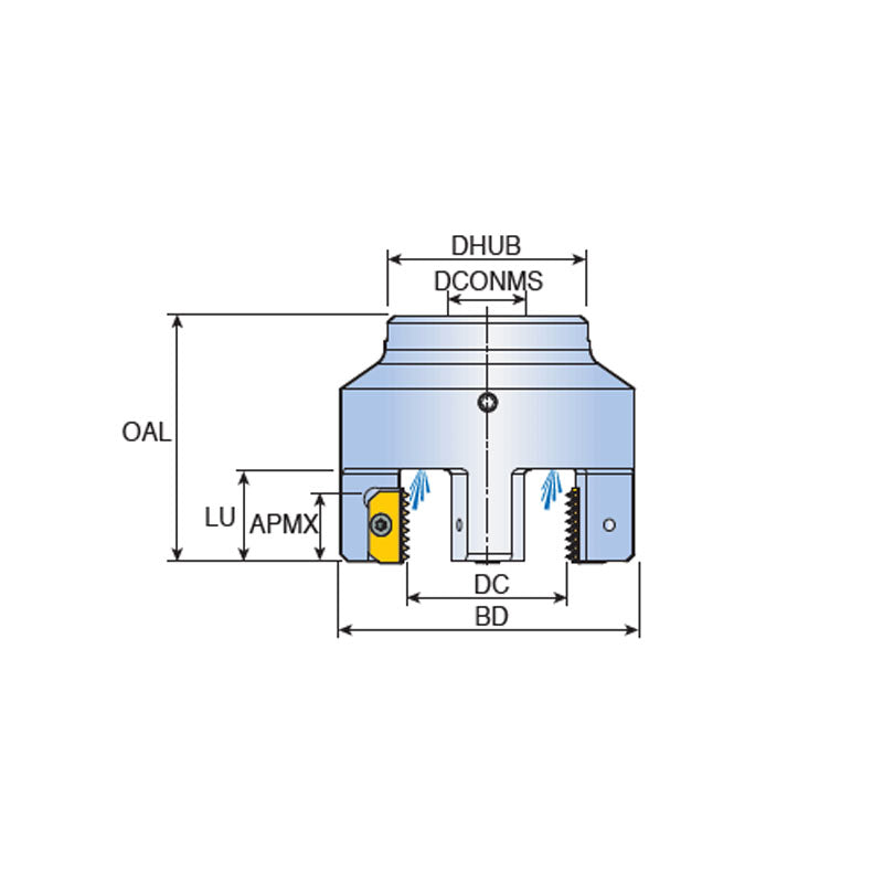 MTFLE D  External multi-insert threading shell mills - Big-tools Industrial Supply Tools for Metal Cutting