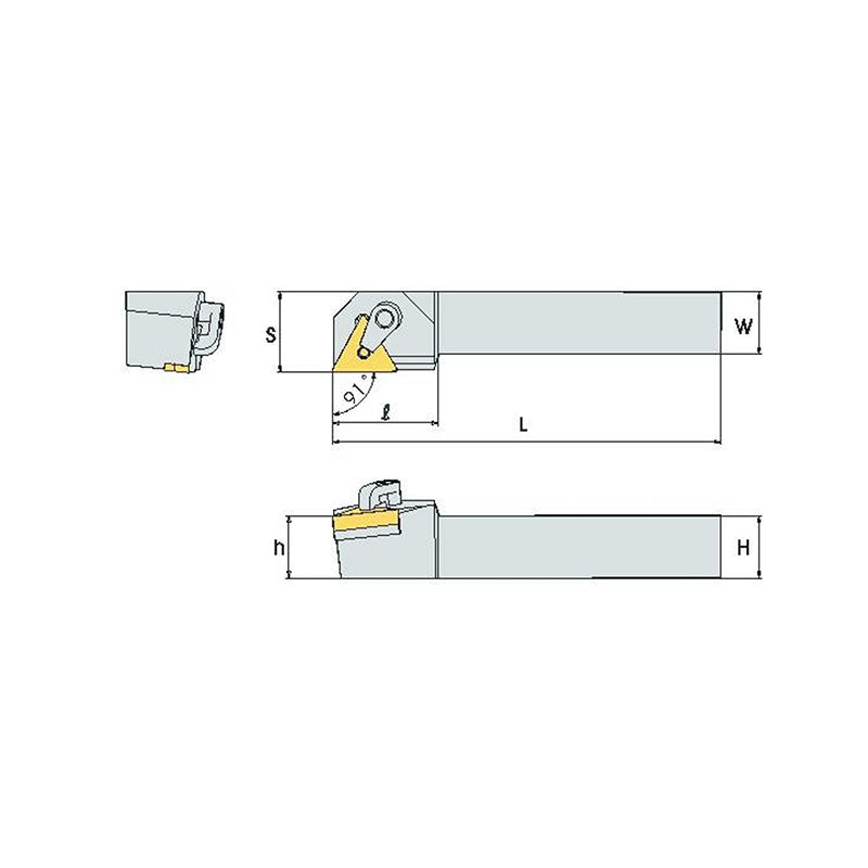 MTGN R/L Turning tool holder A M - Makotools Industrial Supply Tools for Metal Cutting