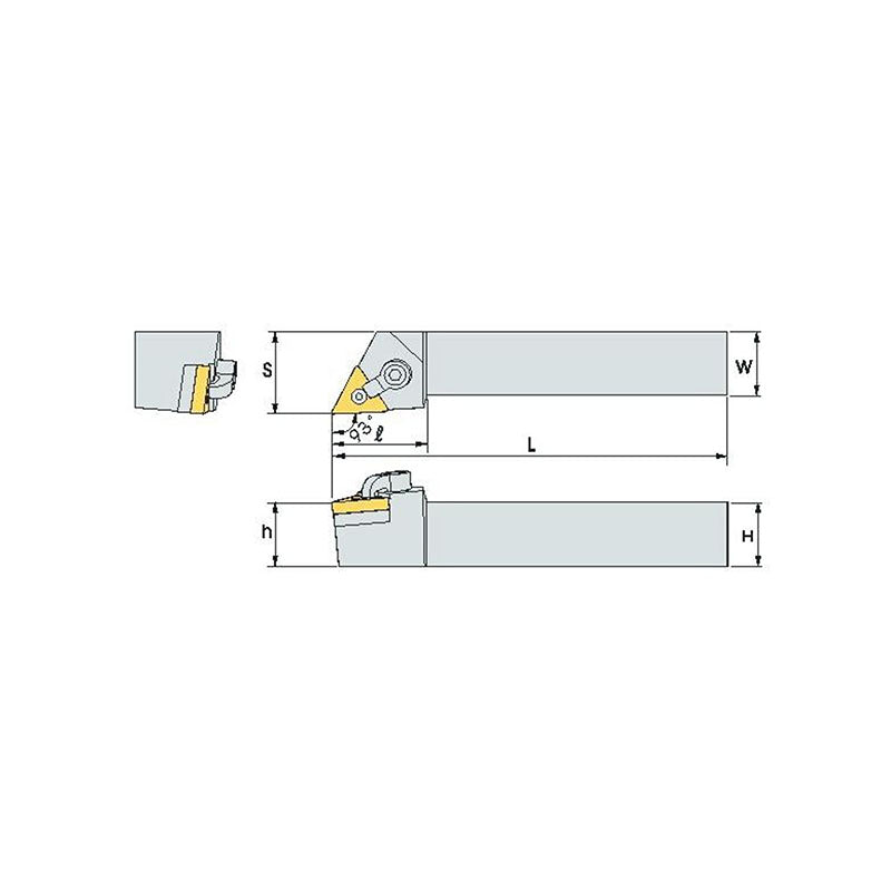 MTJN R/L  Turning tool holder A M - Makotools Industrial Supply Tools for Metal Cutting