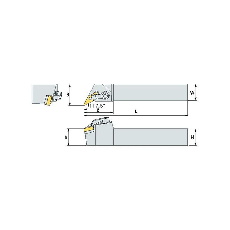 MVQN R/L   Turning tool holder A M - Makotools Industrial Supply Tools for Metal Cutting