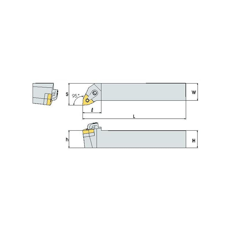 MWLN R/L Turning tool holder A M - Makotools Industrial Supply Tools for Metal Cutting