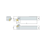 MWLN R/L Turning tool holder A M - Makotools Industrial Supply Tools for Metal Cutting