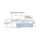 Mega ER Grip Popular 8° (Single Angle) Taper ER Collet With Stopper  SLS25/32/40