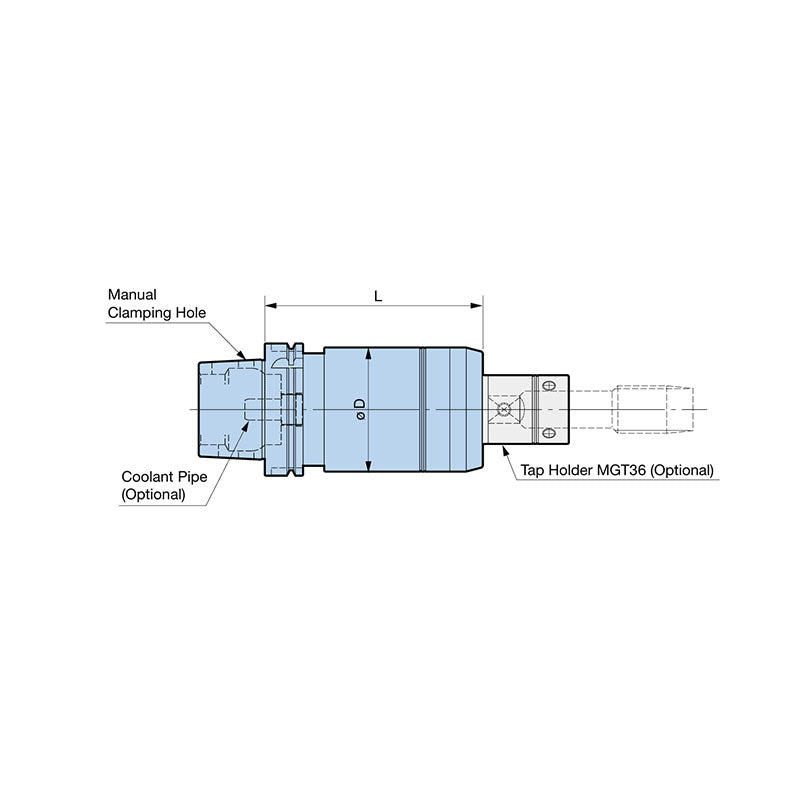 Mega Synchro Tapping Holder Small Diameter Tap MGT3 Type PAT. M1 - M3