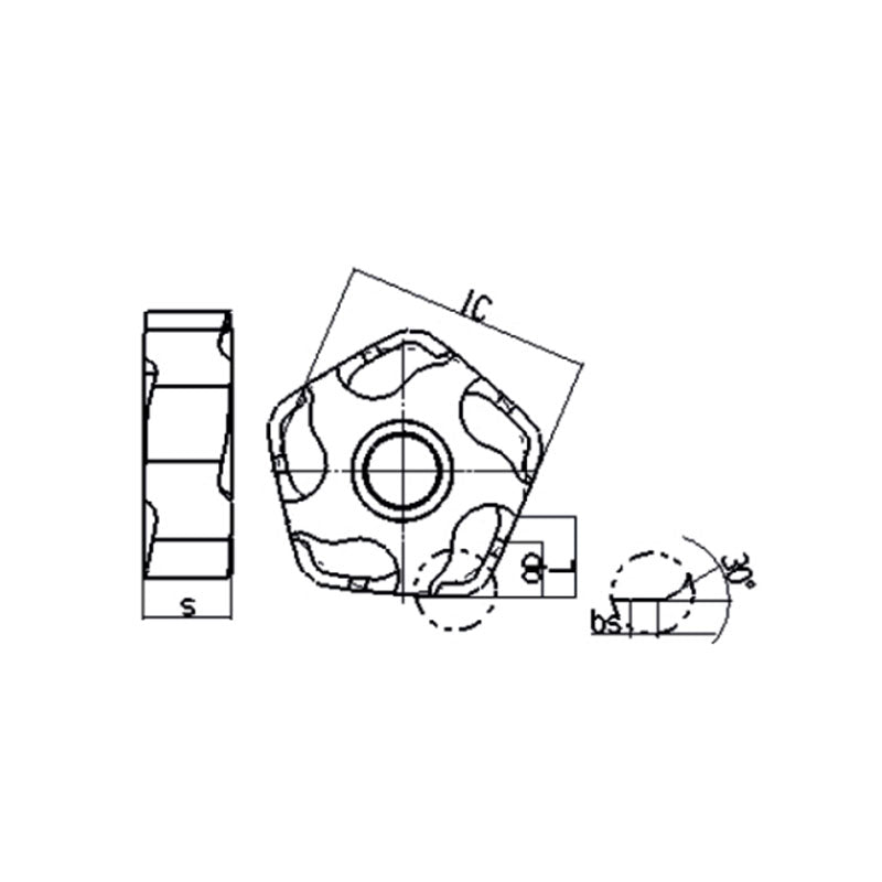 Milling inserts PNEG110512L/R-CF/CM/CR - Makotools Industrial Supply Tools for Metal Cutting