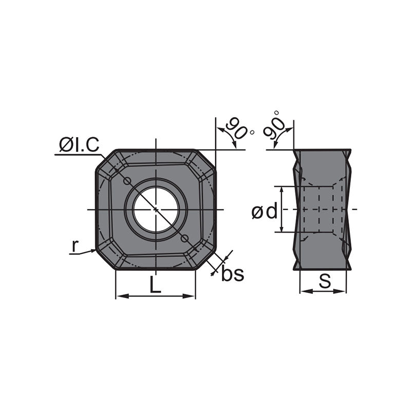 Milling inserts SNEG1506ANR-E/GM  SNEG1205ANR-GM - Makotools Industrial Supply Tools for Metal Cutting