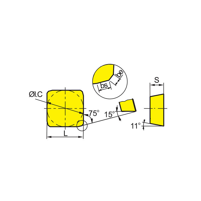 Milling inserts SPKN1203/1504EDFL/FR/SKL/SKR/TKR/S32PR - Makotools Industrial Supply Tools for Metal Cutting