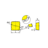 Milling inserts SPKN1203/1504EDFL/FR/SKL/SKR/TKR/S32PR - Makotools Industrial Supply Tools for Metal Cutting