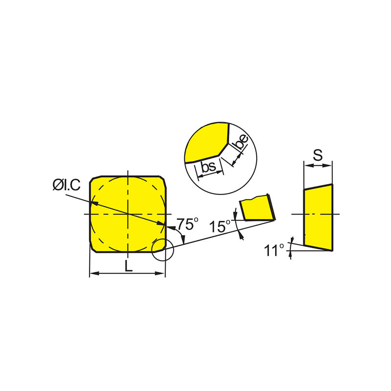 Milling inserts SPKR1203/1504EDL/EDR-GM SPKR1203EDR - Makotools Industrial Supply Tools for Metal Cutting