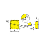 Milling inserts SPKR1203/1504EDL/EDR-GM SPKR1203EDR - Makotools Industrial Supply Tools for Metal Cutting