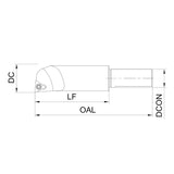 Miniature Diameter Fine Boring Bar G-GBR-MB10D06-08L23WB06 G-GBR-MB10D08-10L25WB06 - Big-tools Industrial Supply Tools for Metal Cutting