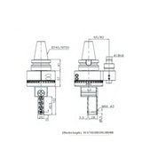 AGH 90-D3 Mini micro hole 90° straight Angle head