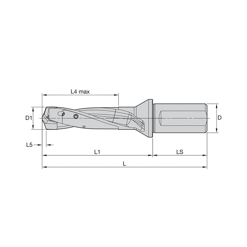 Modular Drills • TOP DRILL Modular X • 3 x D • Side Lock Shank • Metric