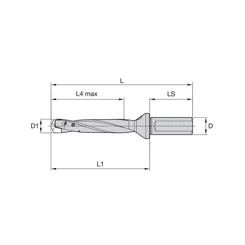 Modular Drills • TOP DRILL Modular X • 5 x D • Side Lock Shank • Metric