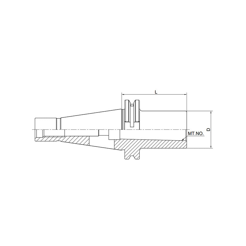 Morse Taper Adapter with Tang SK40-MTA1-50~(MTA5-105) GOST - Makotools Industrial Supply Tools for Metal Cutting