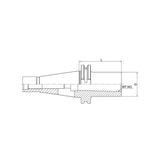 Morse Taper Adapter with Tang SK40-MTA1-50~(MTA5-105) GOST - Makotools Industrial Supply Tools for Metal Cutting